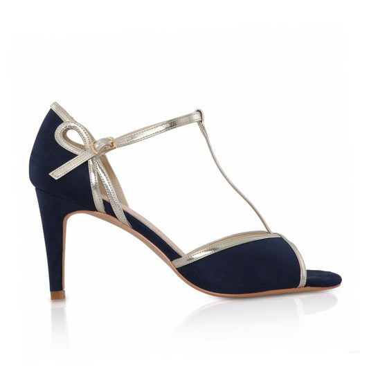 Joanna navy t-bar sandals SIZES 37/38/42 ONLY