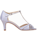 Bronte pale blue vintage style t-bar sandals