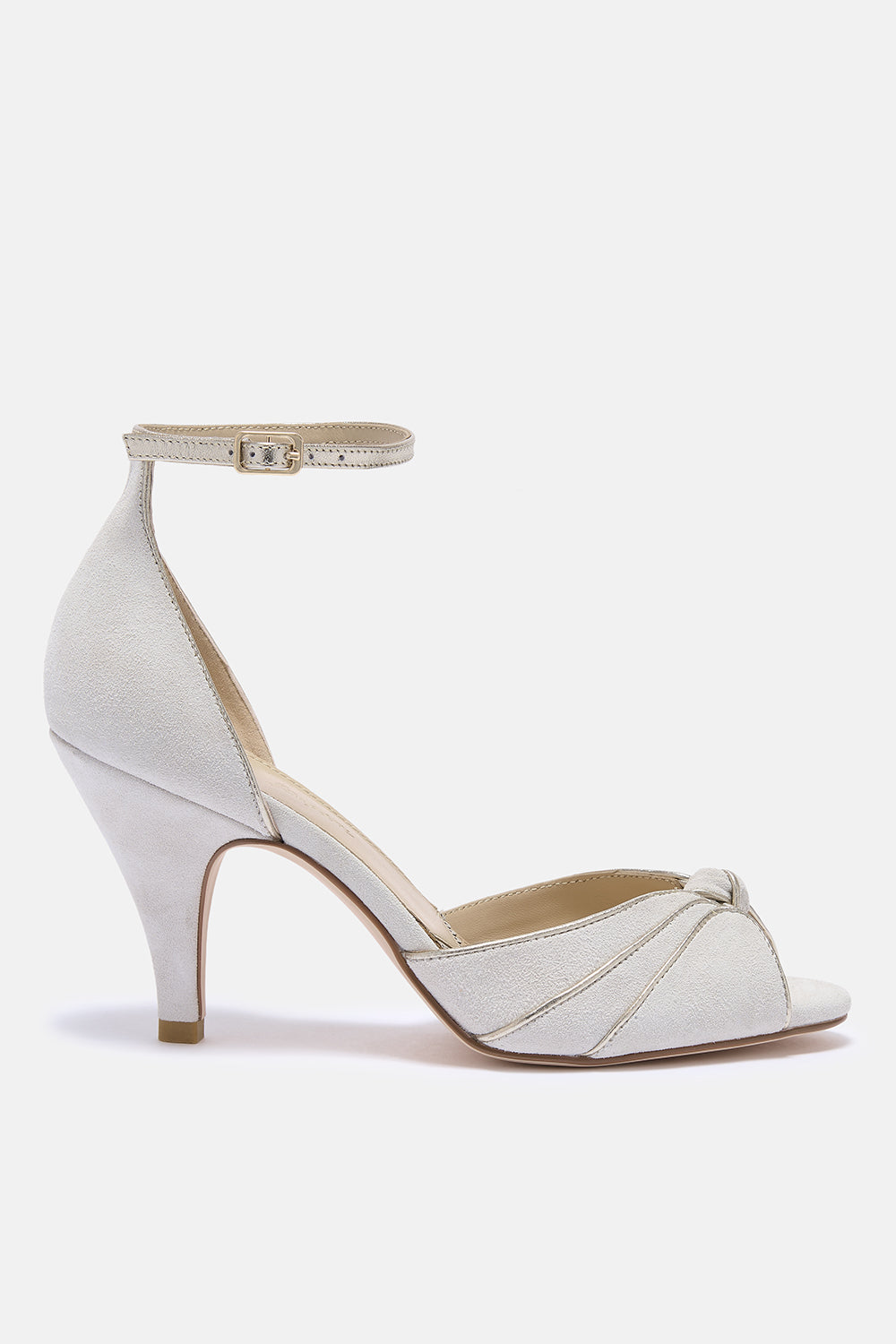 Olivia ivory and gold vintage heels
