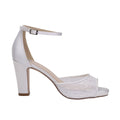 Ashleigh Chantilly lace platform wedding shoes