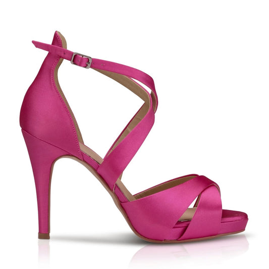 Kendall fuchsia pink platform sandals