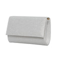 Lola silver shimmer clutch bag