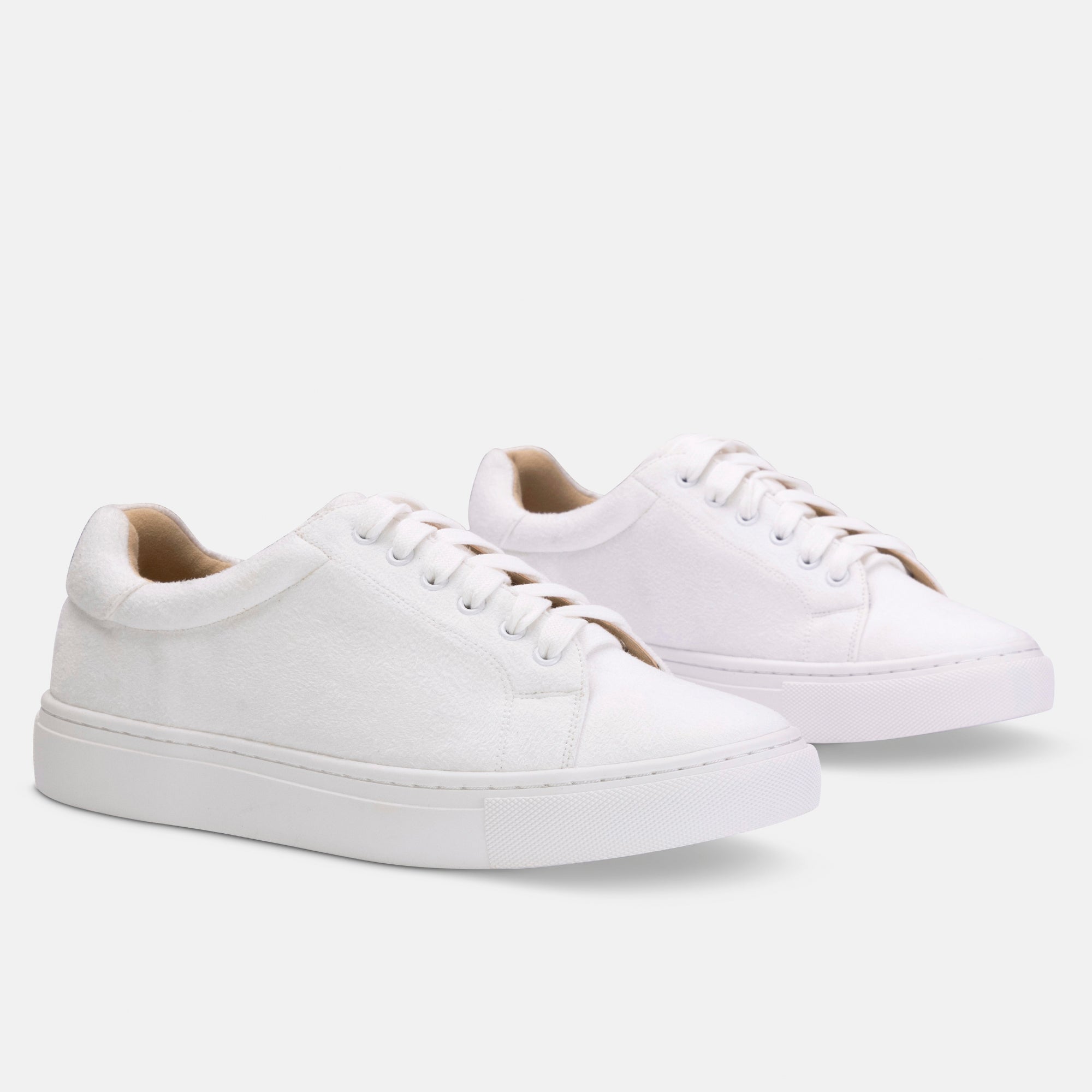 Madison ivory suede effect trainers – shoestreet.co.uk