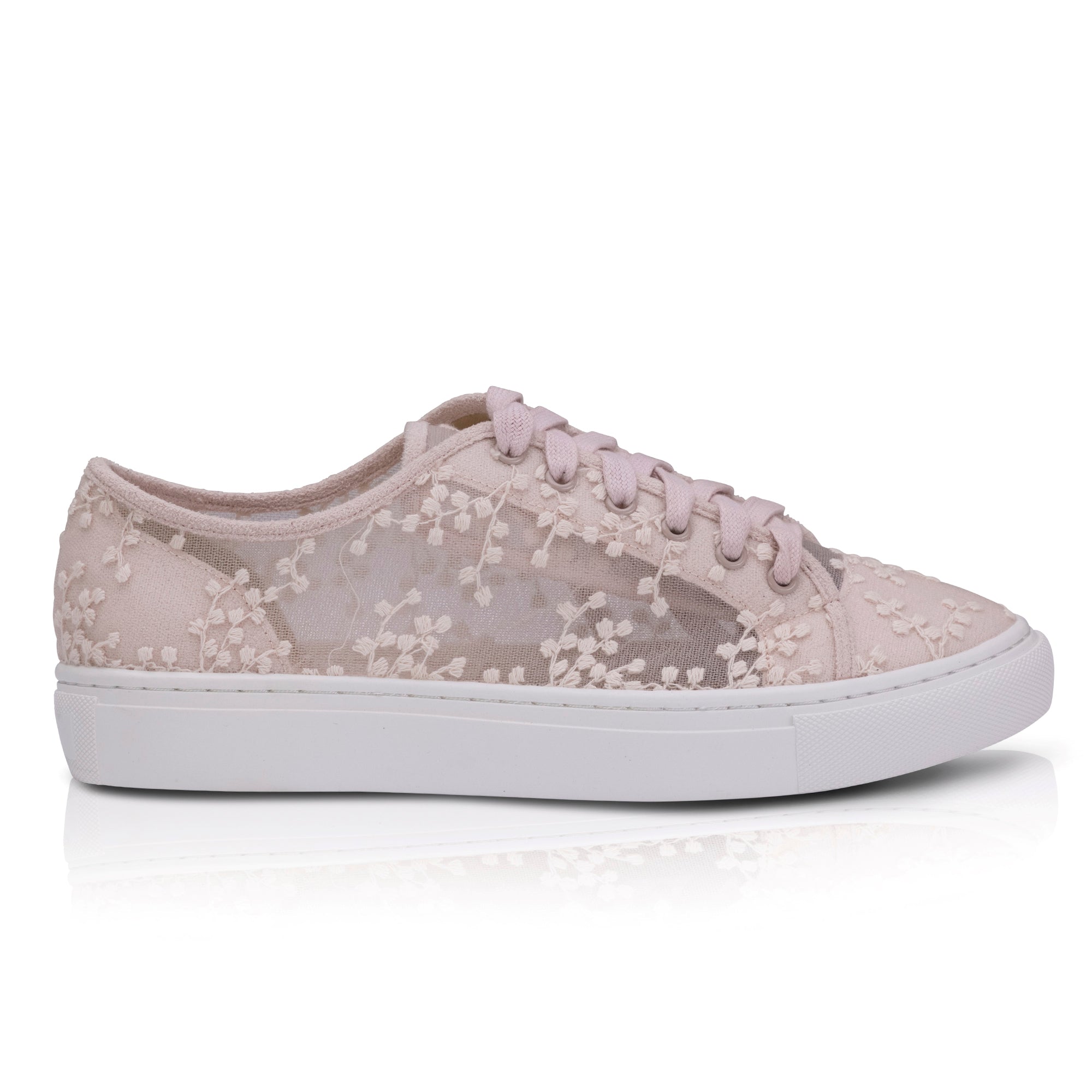 Oakley blush lace bridal trainers SIZES 36 ONLY