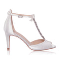 Phoenix wide fit embellished t-bar wedding shoes SIZES 36 ONLY
