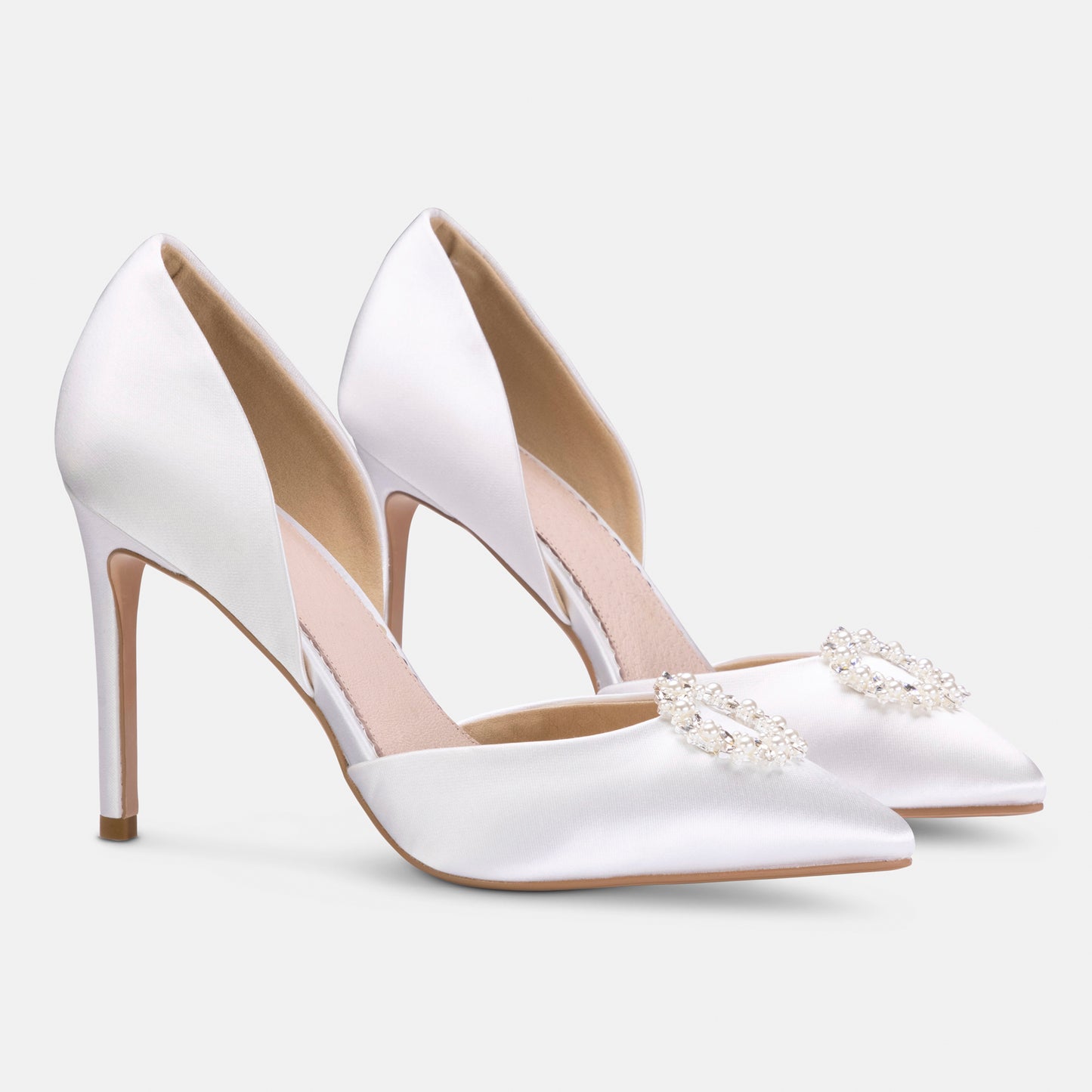 Pippa ivory diamante and pearl courts