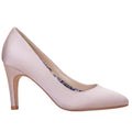 Parker taupe satin classic court shoe
