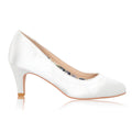 Erica ivory satin court shoe