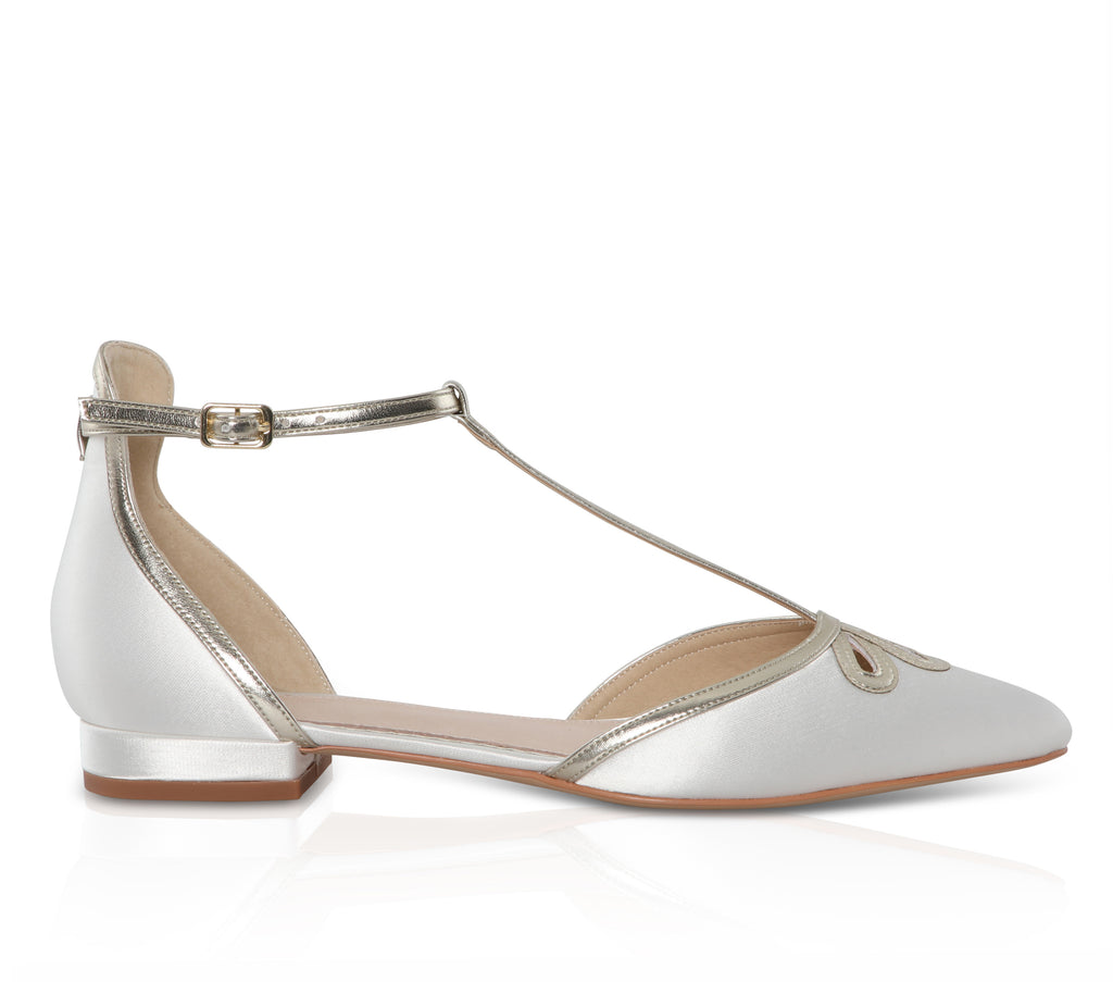 Harper ivory flat t-bars