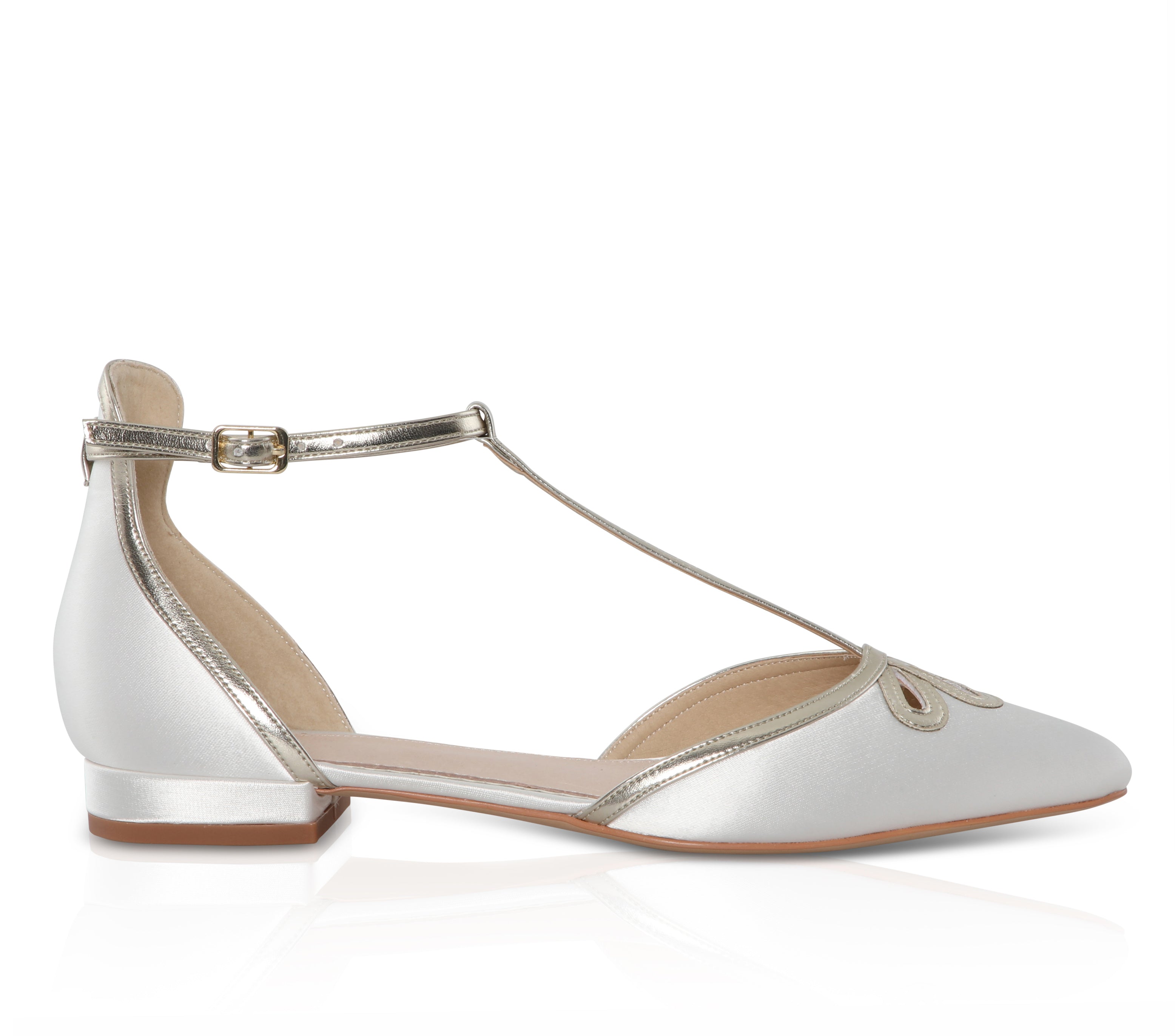 Harper ivory flat t-bars