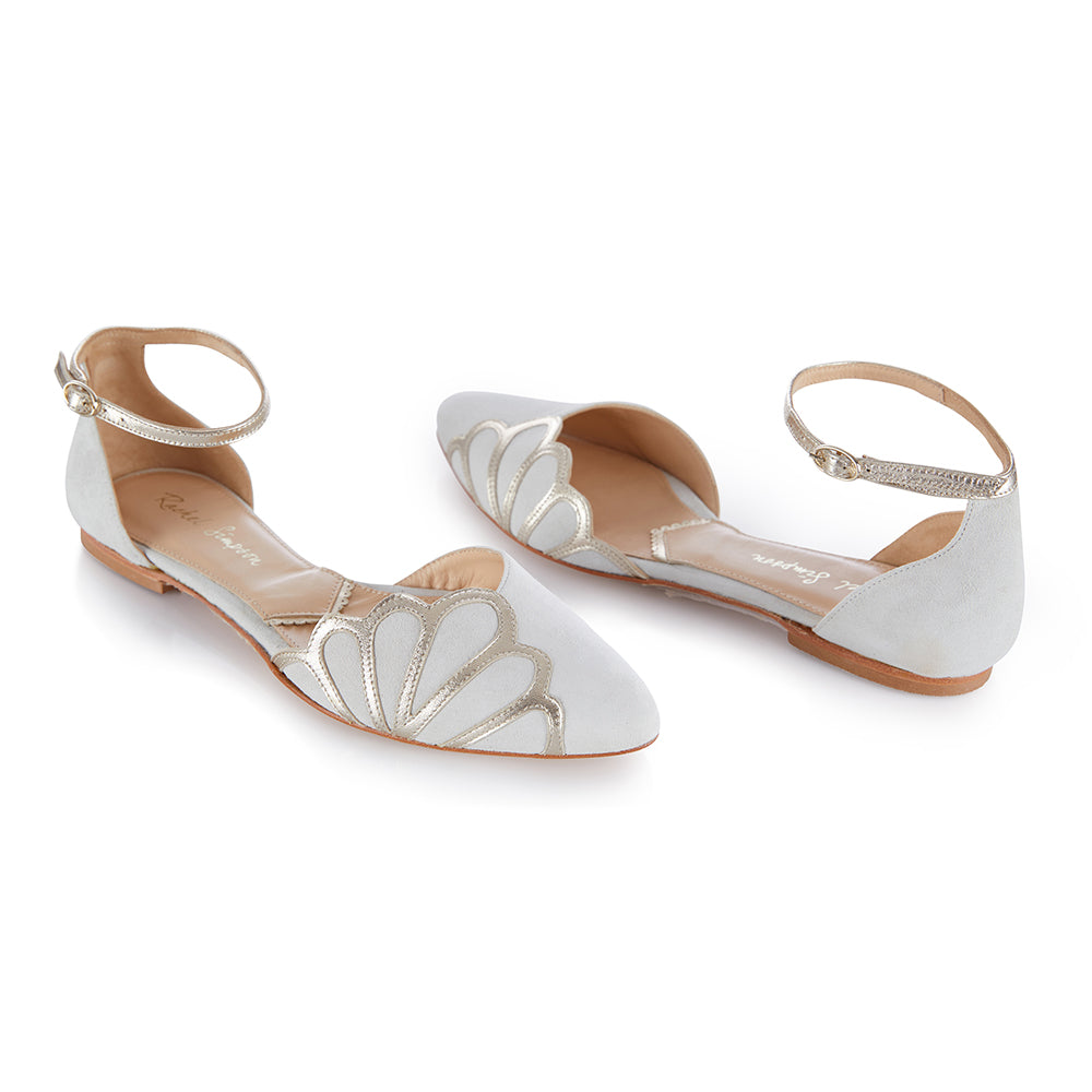 Amber ivory flats