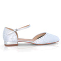 Verity ivory lace flat wedding shoes